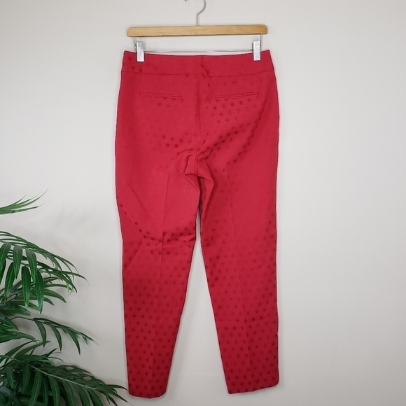 Talbots | Red Heritage Medallion Print Pants Size 4 - Picture 2 of 5